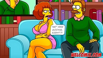 Swapping Wives: A Good Deed Rewarded With Pleasure In The Simptoons, Simpsons Porn