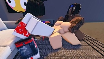 Makima Gets Blacked And Gangbanged In A Roblox Game