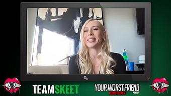 Kay Lovely Shares Her Holiday-Themed Adult Film Experience With Team Skeet In A Candid Interview.