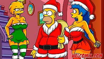 Christmas Surprise: Husband Donates Wife To Homeless People In Simptoons Style Hentai Video