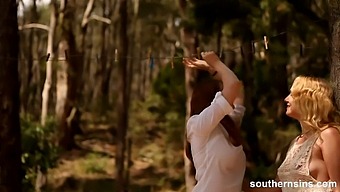 Australian Lesbians Embrace Nature In Steamy Encounter