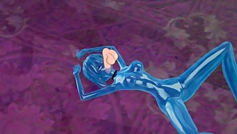 Attractive 3d Animation Of A Woman In A Slime-Themed Game