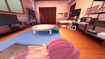 Natsuki Swallows And Spits Out Cum While Getting Fucked From A First-Person Perspective In A Doki Doki Literature Club Hentai Video