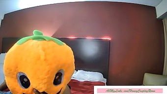 Honey'S Cosplay Room Presents Mr.Pumpkin And The Princess In A Steamy Video