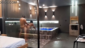 Amazing Intercourse In A Motel Bathroom Shower