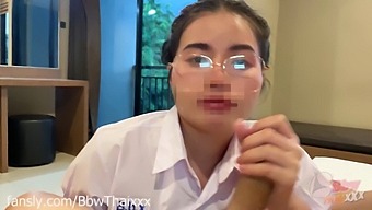 Cosplaying Schoolgirls Engage In Taboo Step Fantasy With Bbw Thai