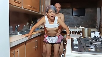 Arousing Kitchen Encounter With My Stepmom While Dads Out