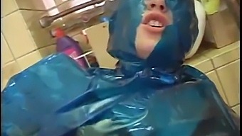 A Submissive Slave Encased In Plastic Gets Fucked Hard