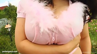 Kristi'S Natural Big Breasts Get A Rough Handling In This Video