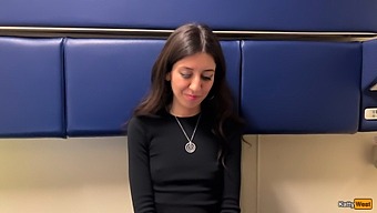 Stunning Beauty Performs Oral Sex On Train For Financial Gain