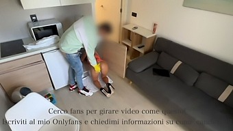 Italian Maid Spies On Boss'S Ass And Gets Aroused