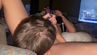 A Purple-Haired Caretaker Introduces A Sex Toy To A Quadruplet Of Bi Women