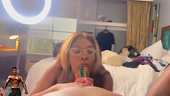 Ebony Beauties Compete In Friendly Dick Sucking Contest With Their Partners As Judges
