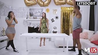 Violet Myers' Wild Birthday Party Turns Into A Steamy Interracial Orgy